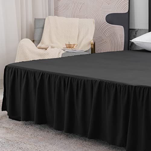Image of Bed Skirt Twin Size 14 Inch Drop Ruffled Bed Skirt with Split Corners
