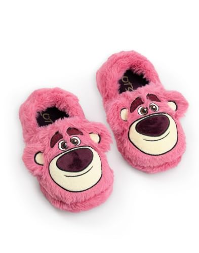 Pantoufles roses Lotso Disney pour pieds au chaud en hiver