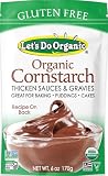 Let's Do Organic Cornstarch - Corn Starch For Cooking, Corn Starch Organic, Corn Starch Powder, Non Gmo Corn Starch Gluten Free - 6 Ounce (Pack Of 1)