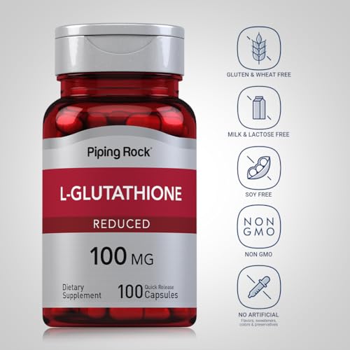 Vitamínicos, gnc glutathione Marca PipingRock (3)