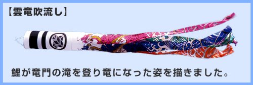 Amazon | 【家紋・名入れ対応】【庭園用鯉のぼり】5m青海波金太郎雲竜