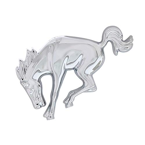United Pacific 50130 Chrome Bucking Bronco Emblem, 1 Pack