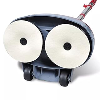 Tidyard Polisseuse et Laveur de Plancher à Double Tête 5 en 1 Cireuse de Sol Nettoyant de Planchers en ABS, 180 W