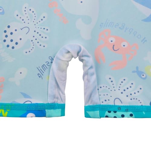 Image of HUAANIUE Toddler Boy Swimsuit Rashguard One-Piece Swimwear 0-6 Years