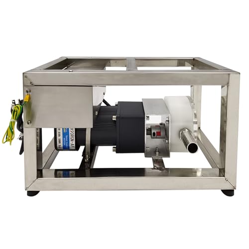 Yokoma Electric Viscous Liquid Transfer Pump 10L/Min Liquid Honey Transfer Pump Electric Food Fluid Gear Pumping Equipment High Viscosity Fluid CAM Rotor Pumping Device, AC110V 60RPM