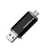 32GB Dual USB Flash Drive USB C & USB A 2-in-1, Thumb Drive for Type-C Phones, PC, External Storage for Photos/Videos/Files