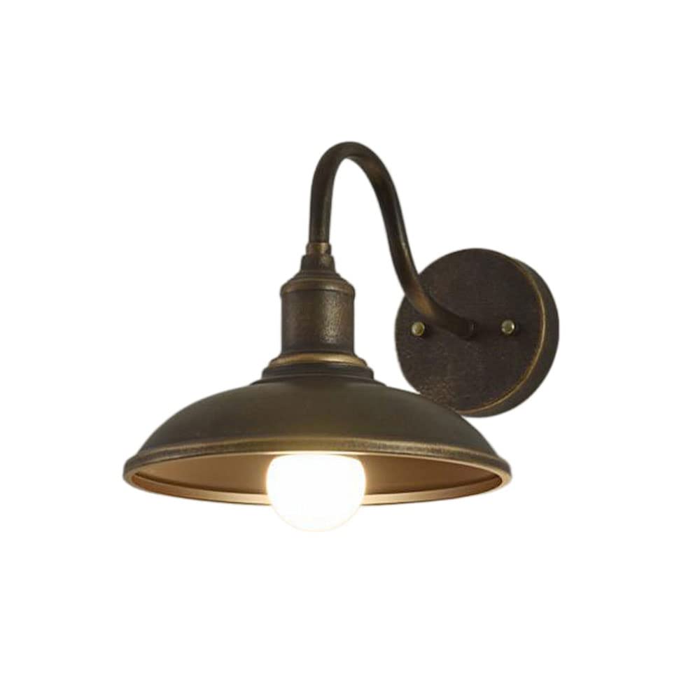 HXYSXHJUO Vintage Gooseneck Wall Lamp, Industrial Outdoor Barn Light, Exterior Sconce, Oil Rubbed Bronze, 10.2 inches Height