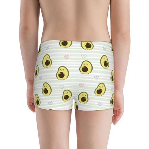Boys' Cotton Boxer Brief Soft Underwear-Avocado Of A Hear3