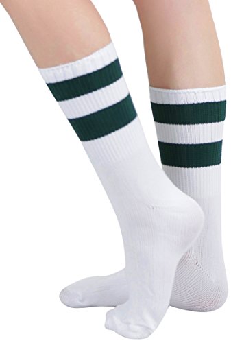 Image of ToBeInStyle Women's Acrylic Ankle Hi With Double Stripe Top Crew Fun Athletic Socks