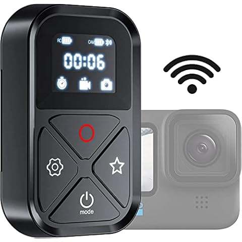 TELESIN Kabellose Bluetooth-Fernbedienung kompatibel mit Gopro Hero 11 Hero 10 Hero 9 Hero 8 Max wasserdichte Kamera-Controller-Fernbedienung mit Armband… Cover