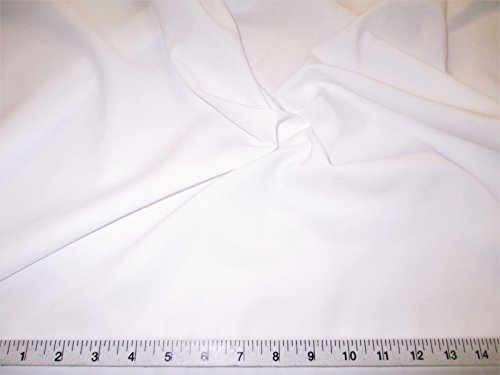 Discount Fabric 2 Ply 100% Nylon Taslan Water Repellent White KK47
