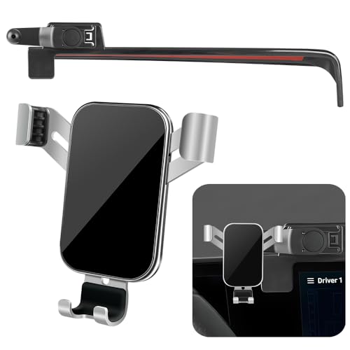 LUNQIN Car Phone Holder for 2024 2025 2026 and Electric 2024 2025 Auto Interior Accessories Best Cell Phones Mount Cellphone Mobile Cradle Charging Navigation Screen Stand Accessory