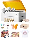 xTool M1 Ultra 4-in-1 Craft Machine - 20W（20000mW) Class I Laser Engraver, Blade Cutting, Inkjet Module, Pen Drawing, with Riser Base and Rotary
