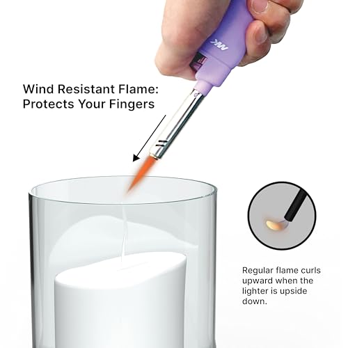 Encendedores MK 4 piezas con recarga y llama a prueba de viento miniatura 4