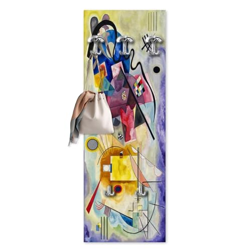 Lupia - Appendiabiti da Parete Giallo Rosso Blu con 5