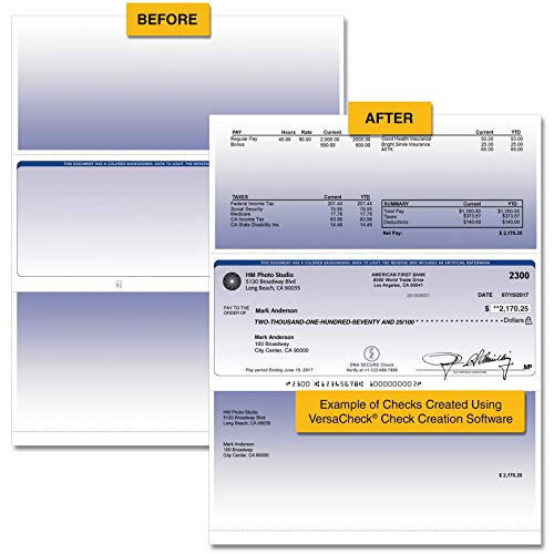 Recharges de vérification de sécurité Business VersaCheck Form #1001