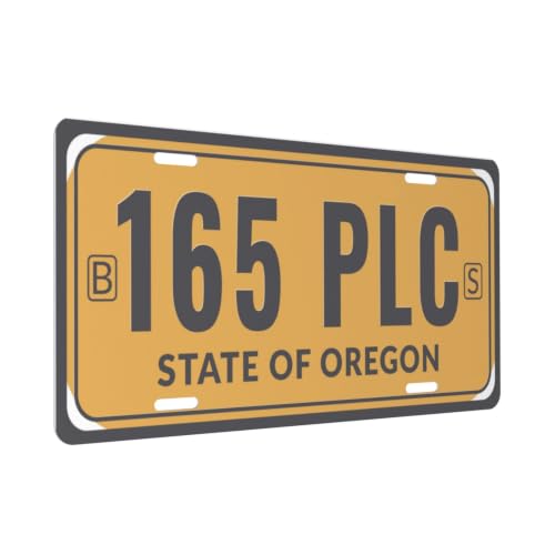 License Plate Sign, State of Oregon Vintage Metal Tin Signs for Car Garage Home Bar Men Women Room Wall Art Decor 6 x 12 Inch