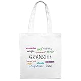 gransee haus kaufen Beutelfarbe: weiß Jutebeutel mit Stadtnamen Gransee - Motiv Positive Eigenschaften - Farbe weiß – Stoffbeutel, Jutesack, Hipster, Beutel