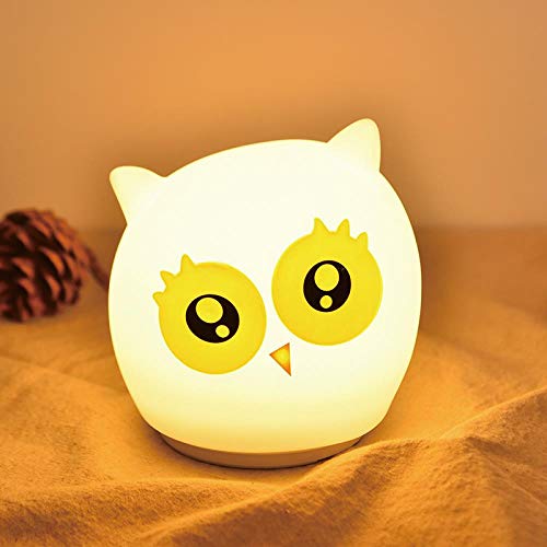 Lampe de lecture hibou LED idéale pour l'allaitement en nursery et chambre