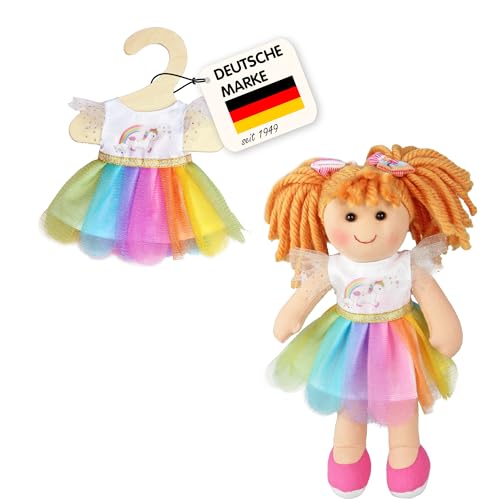 Heless 9850 - Kleid für Puppen im Einhorn Henri Design, Größe 20 - 25 cm