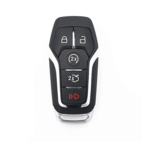 WFMJ for 2015 2016 2017 Ford Edge Explorer Mustang Fusion Edge Keyless Entry 5 Buttons Remote Smart Key Case Shell Fob