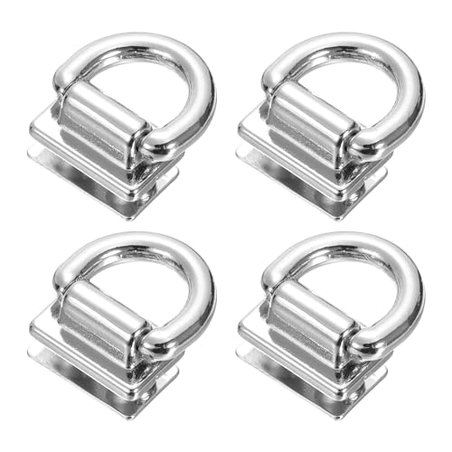 uxcell Metal Bag Connector with D Ring, 4Pcs 18mm Purse