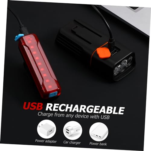 Phare de vélo LED rechargeable lumière étanche cyclisme facile - 4