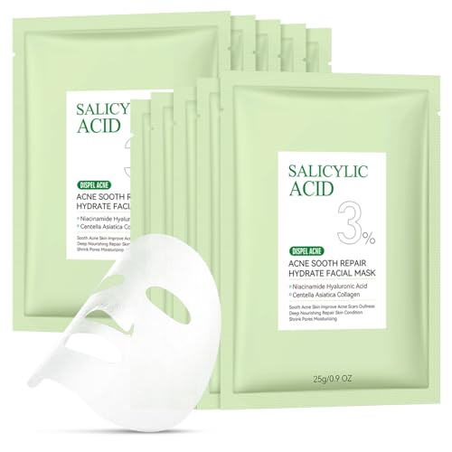 YTRAJU Anti Acne Face Mask 10 Pack