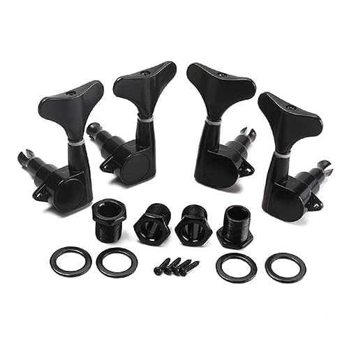 Levemolo Bass Tuning Pegs Black Guitar Bass Tuning Pegs Metal Material 5.6 * 2.8 * 15cm Size
