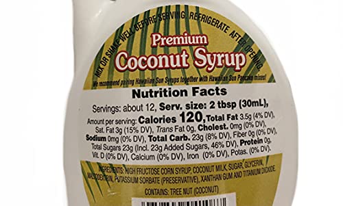 Hawaiian Sun Premium Coconut Syrup 15.75-Ounce (Pack Of 3) #TOP1