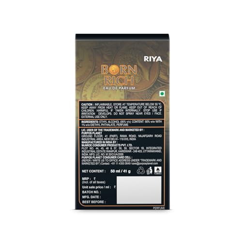 Riya Born Rich Perfume for Men - 50 ml - Image 5