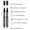 Molotow liquid chrome marker (with special ink for real mirror effect). 2 Piece 1 und 2 mm