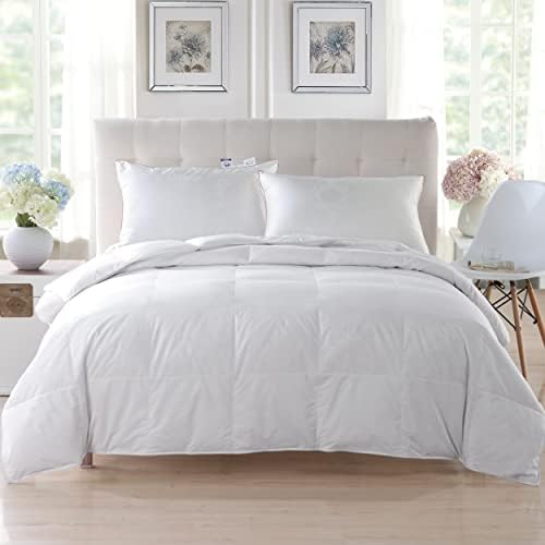 LESNNCIER Lightweight Goose Feather Down Comforter,Duvet Insert with
