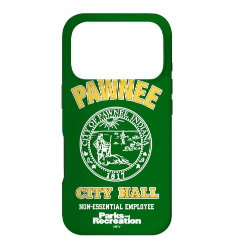 Parks And Recreation Pawnee City Hall Non-Essential Employee �X�}�z�P�[�X iPhone 17 Pro �p