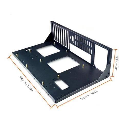 Gabinete Abierto Diyeeni DIY para Placas Base Micro-ATX e ITX, Rack de Chasis para Rig de Minería con Estructura Resistente y Gestión de Cables miniatura 6
