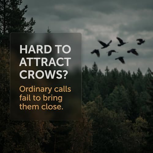 Crow Caller Decoy, Realistic Crow Sounds for Hunting Turkey, Portable Bird Whistle for Outdoor Activities, Durable Handheld Caller for Beginners & Pros, Camping & Bird Watching Gear (2, Yellow)