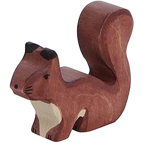 Holztiger Squirrel Standing Toy Figure, Brown Cover
