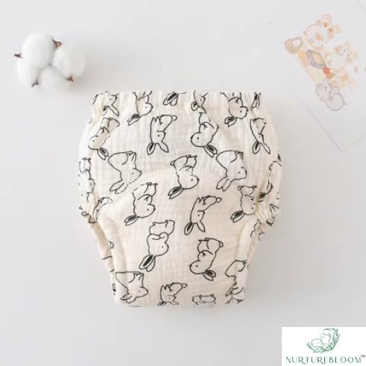 100% Muslin Cotton Potty Training Pull-Up Underwear for Toddler (1 Pack of 6, 23–35 lbs, 9+ Months), Reusable, Leak-Resistant, Breathable for Sensitive Skin - Image 7
