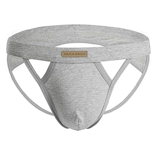 Arjen Kroos Män Jockstrap Tanga Strängar Andas Sportunderkläder Herr Sexig String Stringtrosor Atletiska Supporters (XXL, A3-Grå)