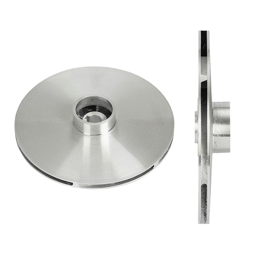 Girante per pompa dell'acqua in 1 pezzo, girante in alluminio pressofuso, girante per pompa per acque reflue, accessori per girante di ricambio (130X45X12MM)