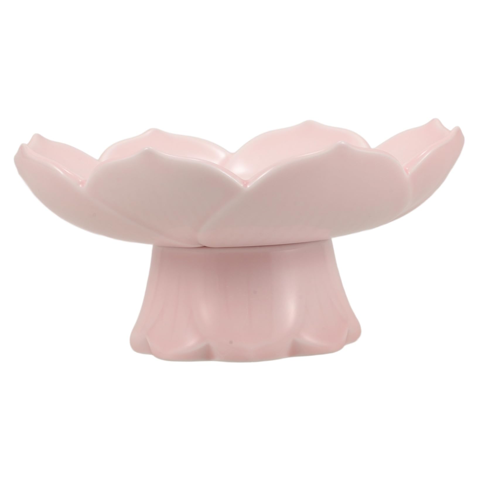 Présentoir à gâteaux anti-humidité en céramique rose pour collations