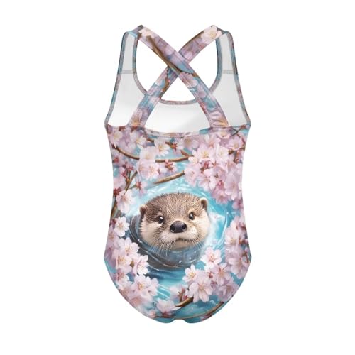 Image of Girls One-Piece Swimsuit for Swimming Lessons Beach Volleyball Pool Party Outdoor Training Quick Dry