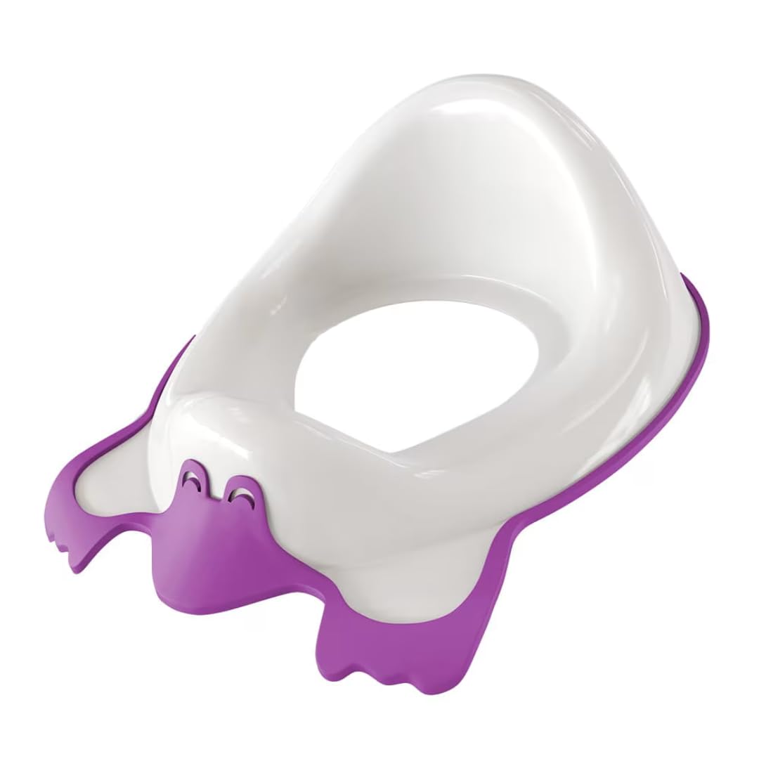 DURA HOME Children’s Toilet Seat – Lightweight & Non-Slip Toddler Potty Training Adapter, Antibacterial, Comfortable & Safe Toilet Reducer for Kids & Toddlers (Purple)