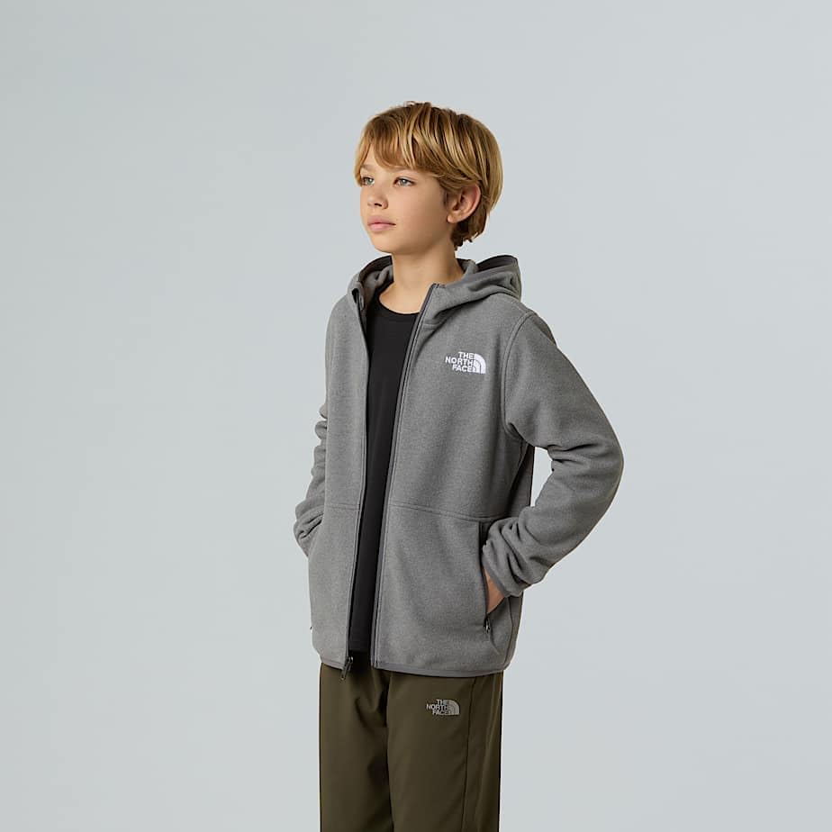 THE NORTH FACE Girls' Glacier Lightweight Full Jacket | 3 Piece Hood with Secure-Zip Hand Pockets3