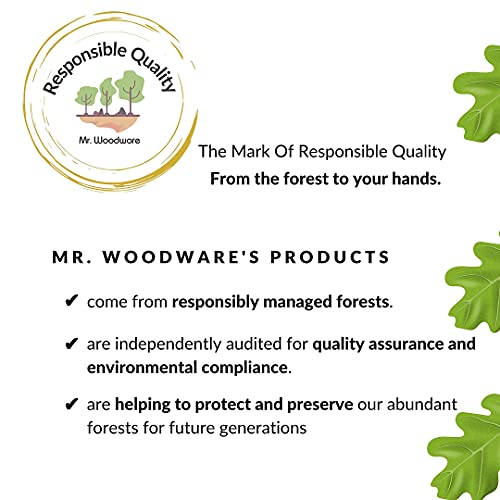 Mr. Woodware 16 Inch Extra Long Kitchen Spoons Commercial Cooking Baking Mixing Serving For Big Stock Pots Cauldron, Commercial Cooking - Made From Premium Beechwood High Heat Resistant - Set Of 3 #TOP6