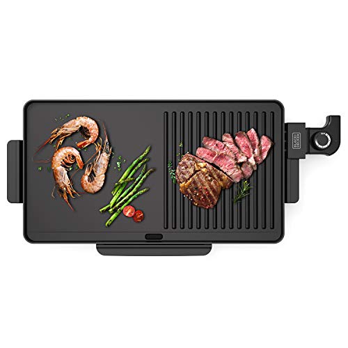 Plancha Grill Black+Decker BXGD2200E - 2200W, antiadherente, fácil limpieza