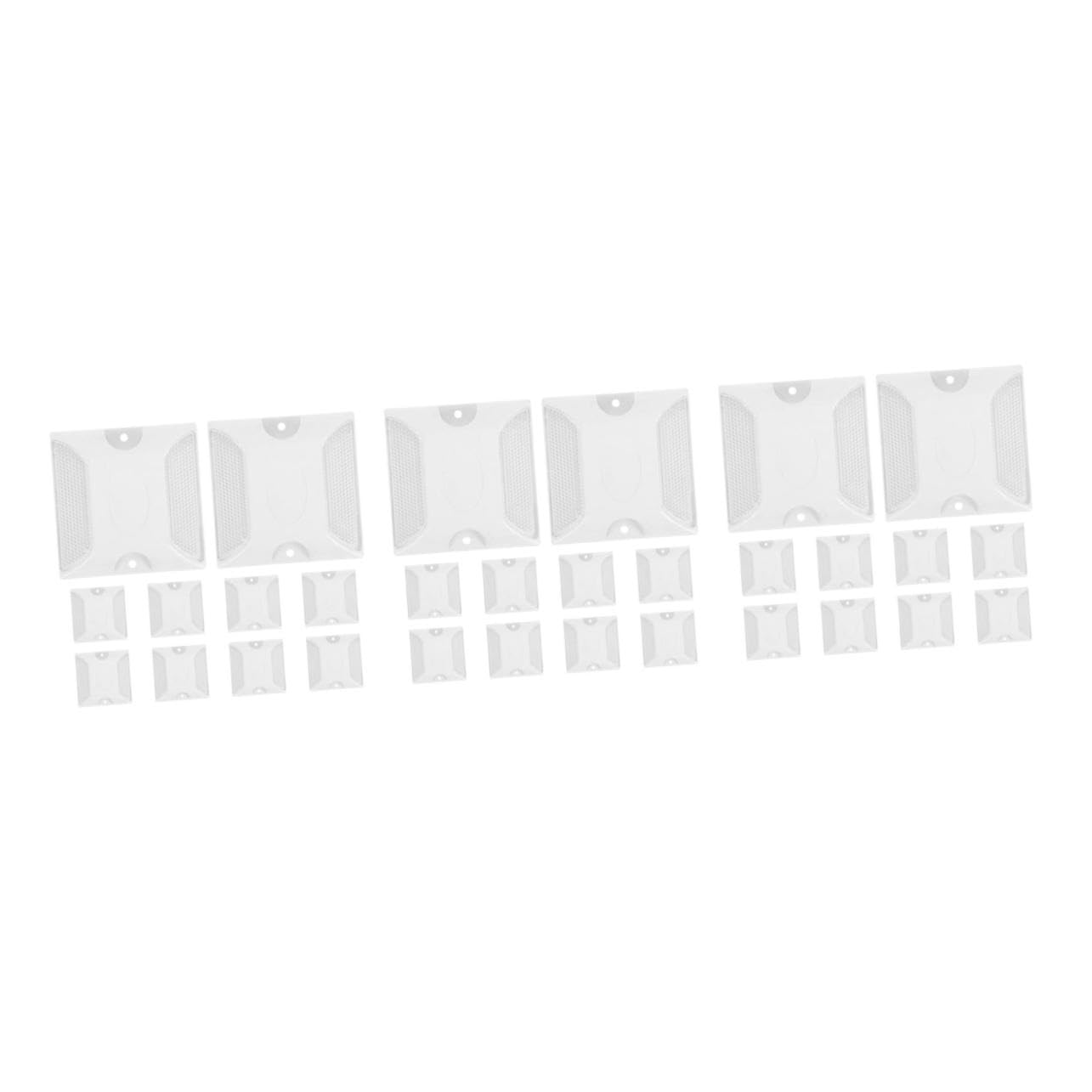 LIFKOME 3 series Marcadores De Pernos Reflectantes Marcadores De Pernos Para Pavimento Reflectores De Cruce De Peatones De Seguridad Para Carretera 10 piezas x 3