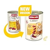 animonda Carny Senior Rind + Huhn mit Käse (6 x 400 g), Katzennassfutter für ältere Katzen ab 7 Jahren, Senior Nassfutter mit 100 % frischen Zutaten, Katzenfutter ohne Getreide und Zucker
