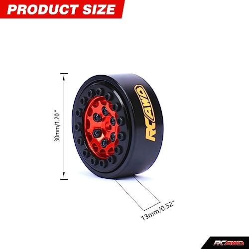 Roues lestées en laiton RCAWD robustes pour surélever votre chenillard Trx4m - 2