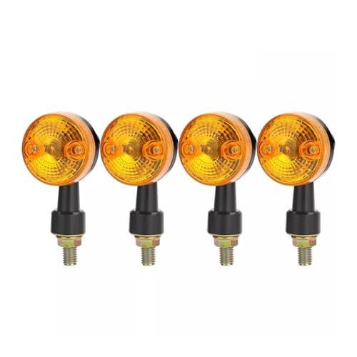 Indicateurs clignotant ambre pour motos 12V à haute visibilité latérale pack de 4 pièces